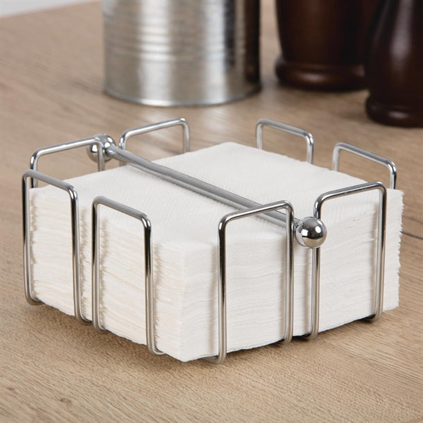 Olympia Cocktail Napkin Holder with Weight 140 x 140mm gh407
