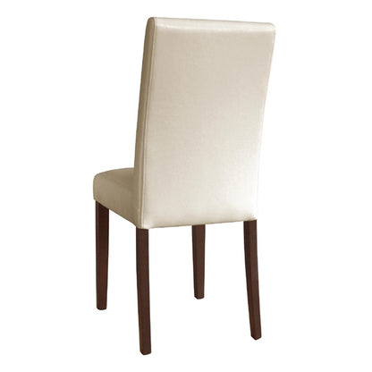 Bolero Faux Leather Dining Chairs Cream (2 Pack) gh444