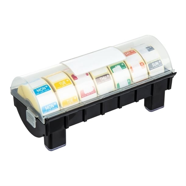 Hygiplas Removable Colour Coded Food Labels with 1" Dispenser gh473