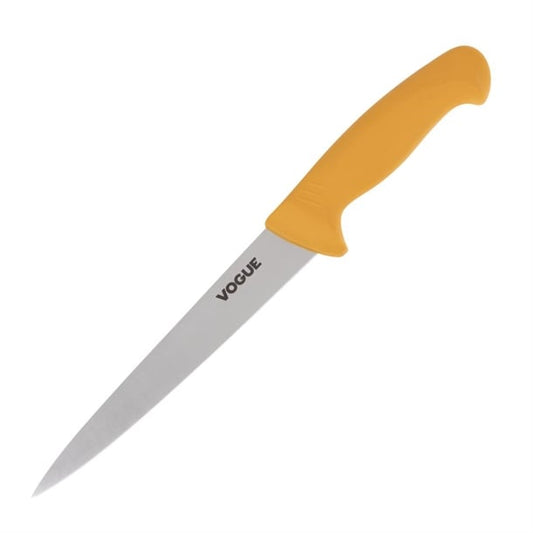 Vogue Soft Grip Pro Flexible Fillet Knife Yellow 20cm gh525