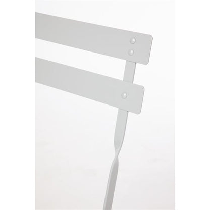 Bolero Perth Grey Pavement Style Steel Folding Chairs (2 Pack) gh551
