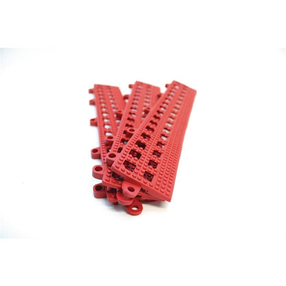 COBA Red Female Edge Flexi-Deck Tiles (3 Pack) gh605