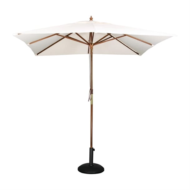 Bolero Square Pulley Parasol 2.5m Diameter Cream gh988