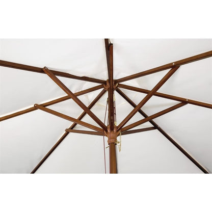 Bolero Square Pulley Parasol 2.5m Diameter Cream gh988