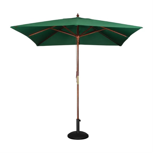 Bolero Square Double Pulley Parasol 2.5m Diameter Green gh989