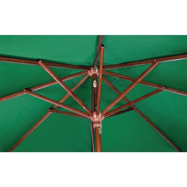 Bolero Square Double Pulley Parasol 2.5m Diameter Green gh989