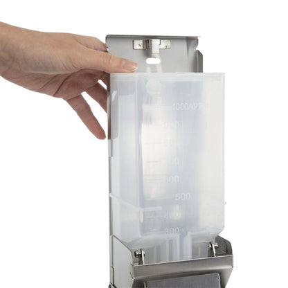 Jantex Stainless Steel Soap and Hand Sanitiser Dispenser 1Ltr gj034