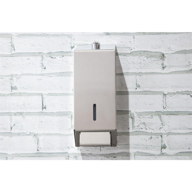 Jantex Stainless Steel Soap and Hand Sanitiser Dispenser 1Ltr gj034