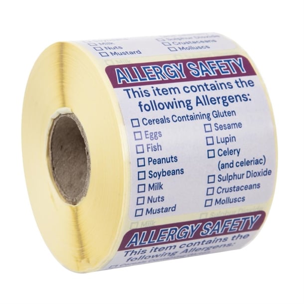 Hygiplas Allergen Food Labels (500 Pack) gj058