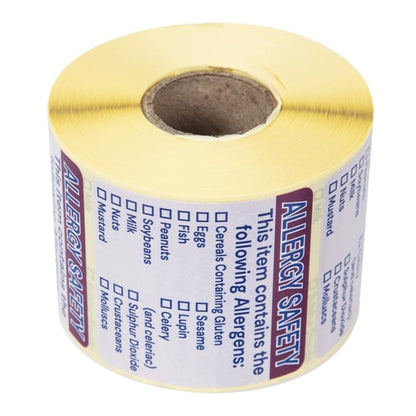 Hygiplas Allergen Food Labels (500 Pack) gj058