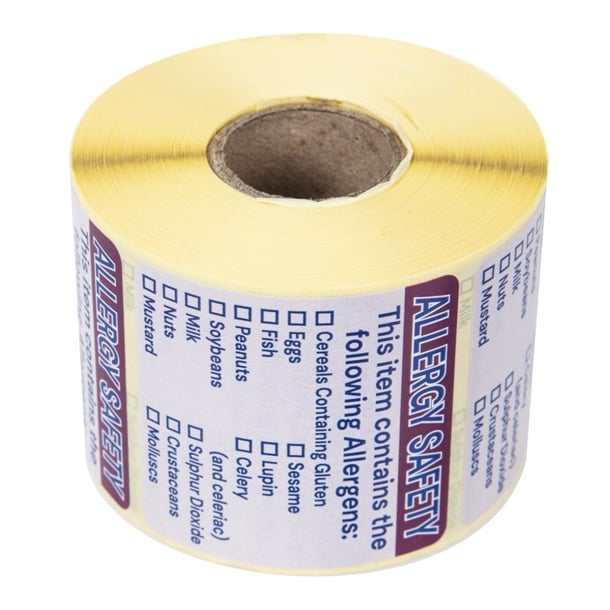 Hygiplas Allergen Food Labels (500 Pack) gj058