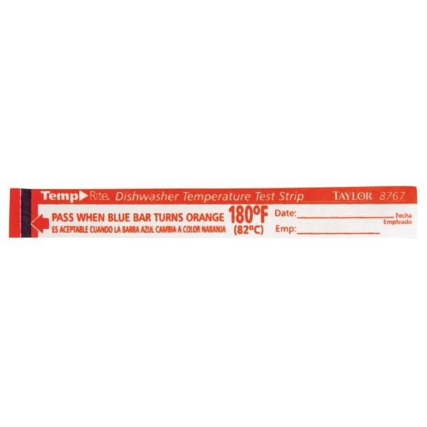 Dishwasher Temperature Test Strip (25 Pack) gj059