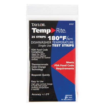 Dishwasher Temperature Test Strip (25 Pack) gj059