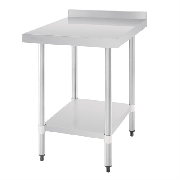 Vogue Stainless Steel Table with Upstand 600mm gj505