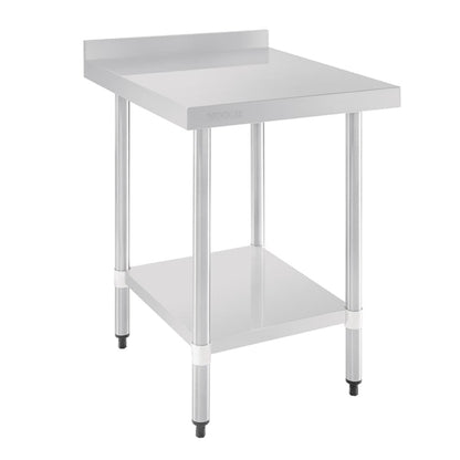 Vogue Stainless Steel Table with Upstand 600mm gj505