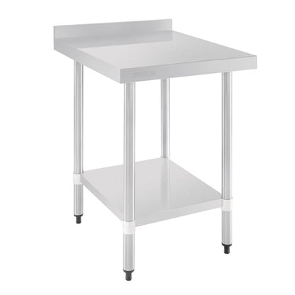Vogue Stainless Steel Table with Upstand 600mm gj505