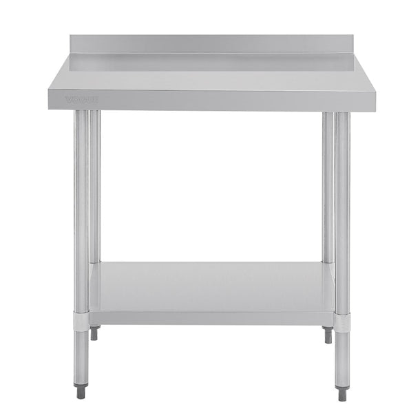Vogue Stainless Steel Table with Upstand 900mm gj506