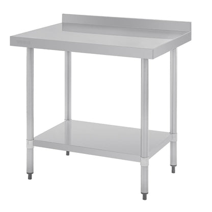 Vogue Stainless Steel Table with Upstand 900mm gj506