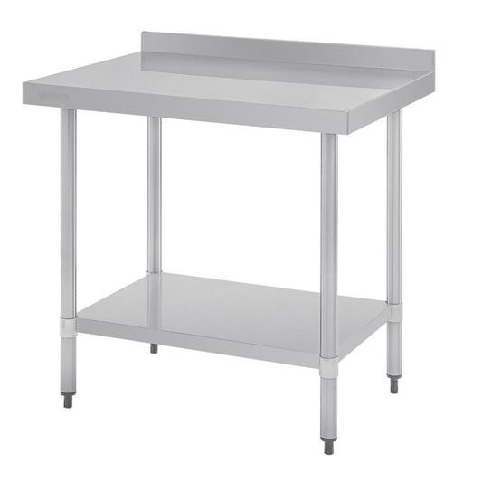 Vogue Stainless Steel Table with Upstand 900mm gj506