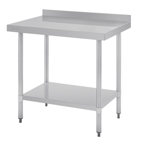 Vogue Stainless Steel Table with Upstand 900mm gj506