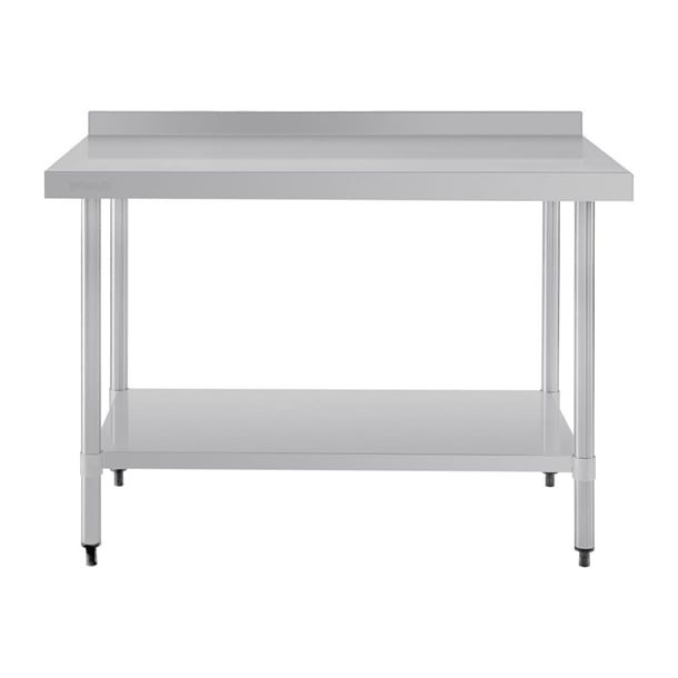 Vogue Stainless Steel Table with Upstand 1200mm gj507