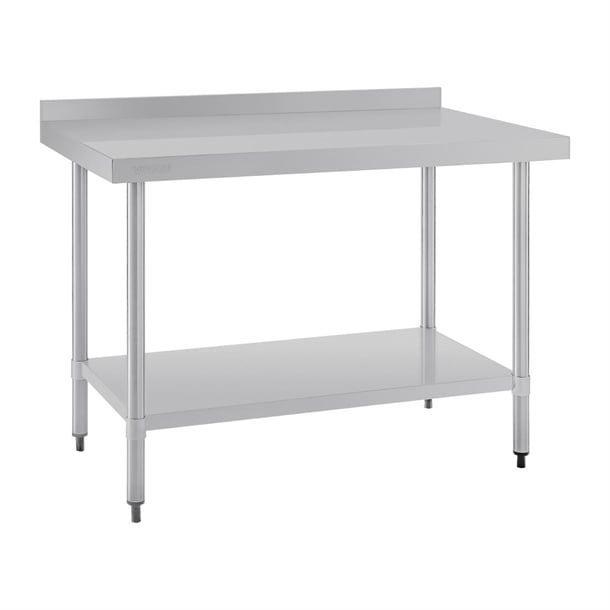 Vogue Stainless Steel Table with Upstand 1200mm gj507