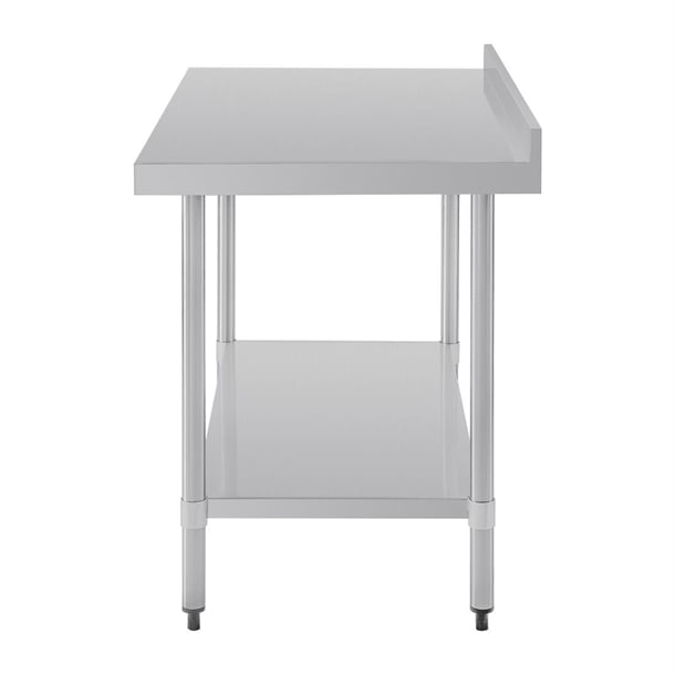 Vogue Stainless Steel Table with Upstand 1200mm gj507