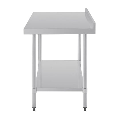 Vogue Stainless Steel Table with Upstand 1200mm gj507