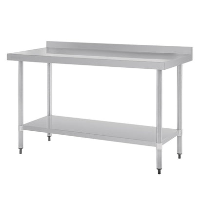 Vogue Stainless Steel Table with Upstand 1500mm gj508