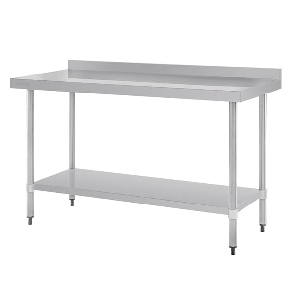 Vogue Stainless Steel Table with Upstand 1500mm gj508