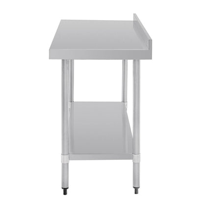 Vogue Stainless Steel Table with Upstand 1500mm gj508
