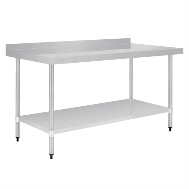 Vogue Stainless Steel Table with Upstand 1800mm gj509