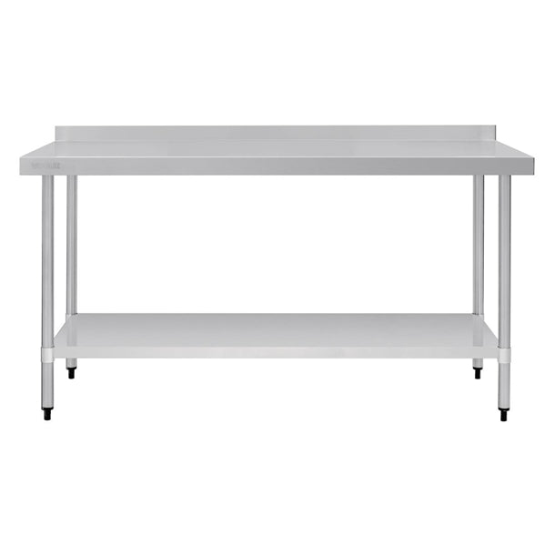 Vogue Stainless Steel Table with Upstand 1800mm gj509