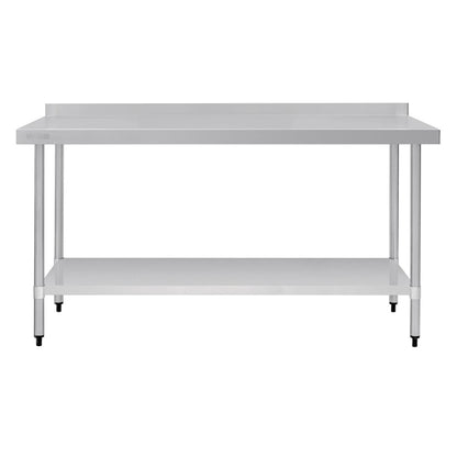 Vogue Stainless Steel Table with Upstand 1800mm gj509