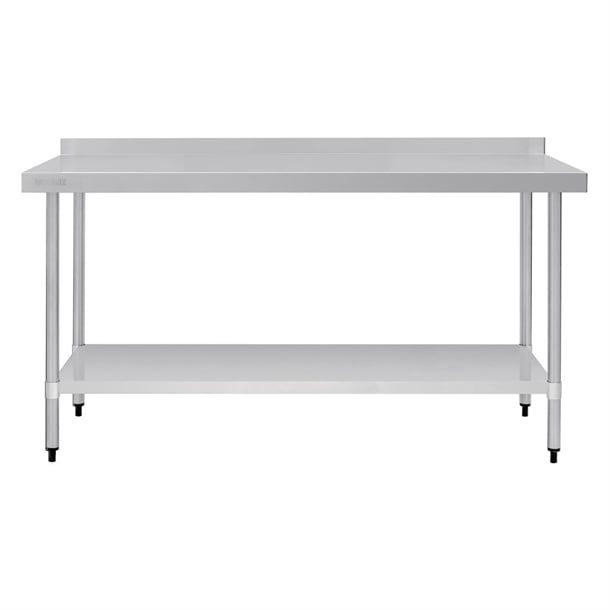 Vogue Stainless Steel Table with Upstand 1800mm gj509