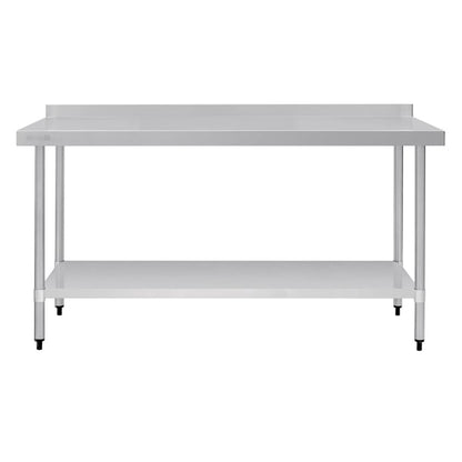 Vogue Stainless Steel Table with Upstand 1800mm gj509