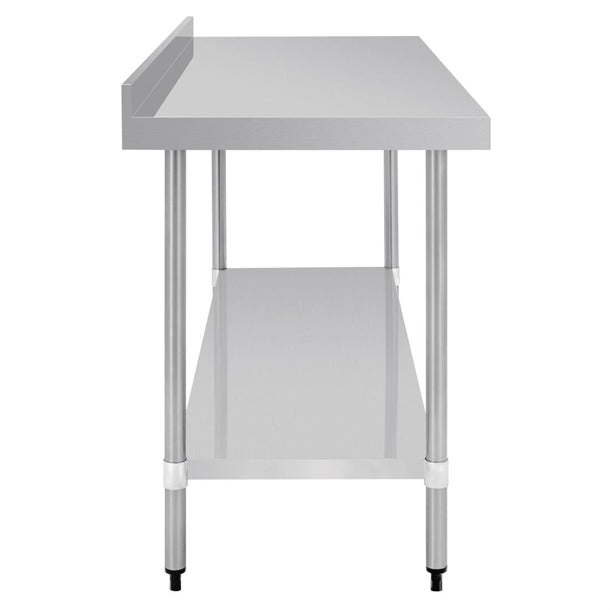 Vogue Stainless Steel Table with Upstand 1800mm gj509
