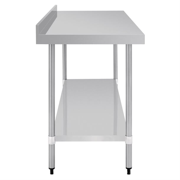 Vogue Stainless Steel Table with Upstand 1800mm gj509