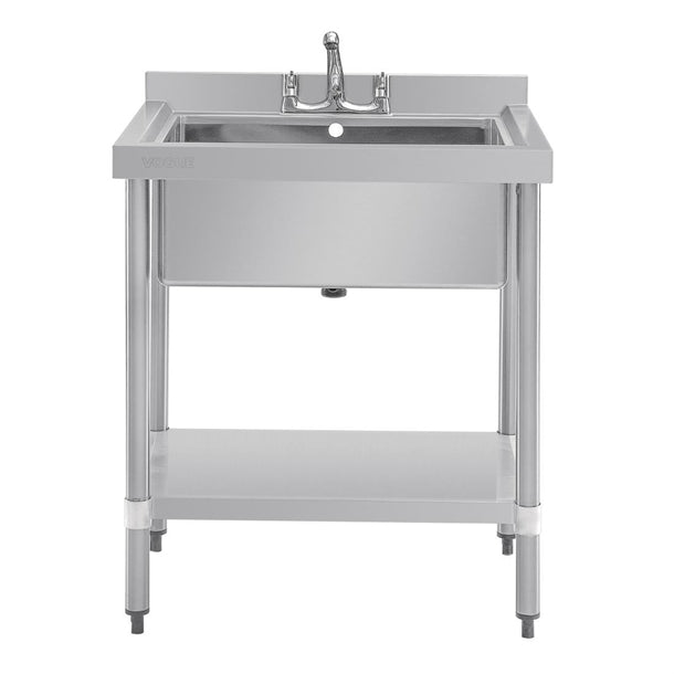 Vogue Stainless Steel Midi Pot Wash Sink with Undershelf gj537