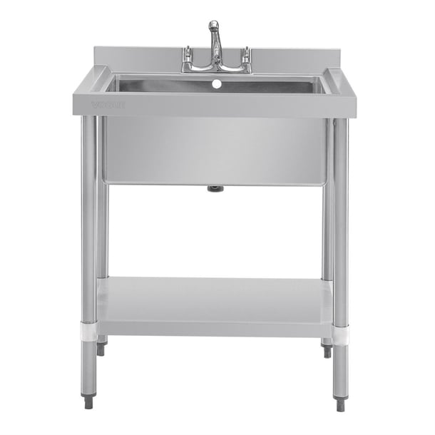 Vogue Stainless Steel Midi Pot Wash Sink with Undershelf gj537