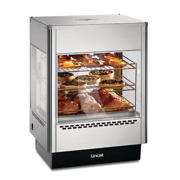 Lincat Seal Heated Double Door Merchandiser with Static Rack UMS50D gj752
