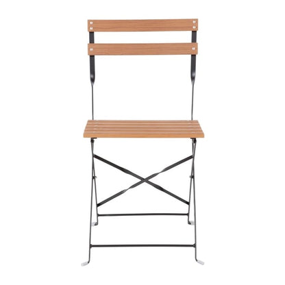 Bolero Faux Wood Bistro Chair (2 Pack) gj766