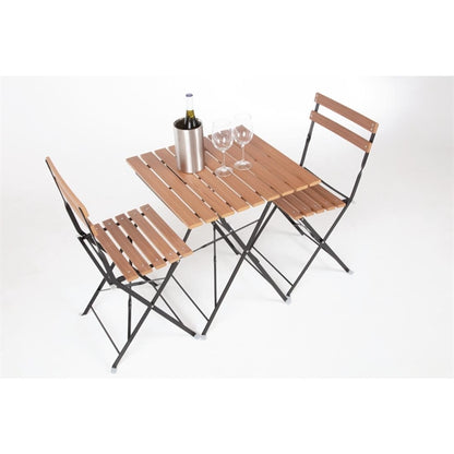 Bolero Faux Wood Bistro Chair (2 Pack) gj766