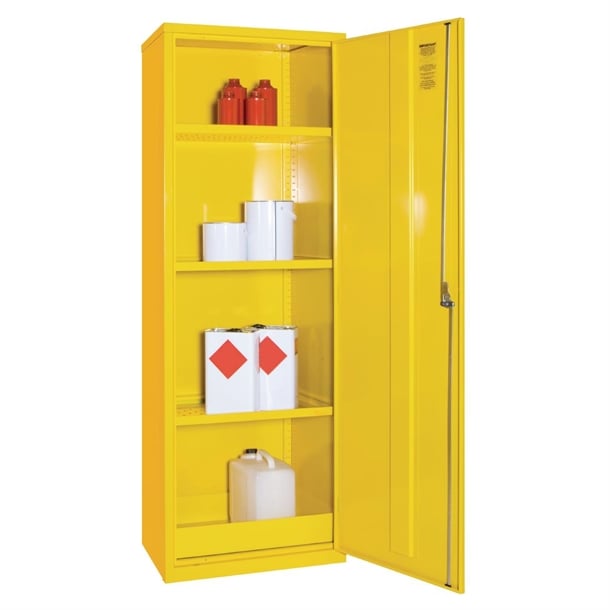 COSHH Cabinet Single Door Yellow 20Ltr gj780
