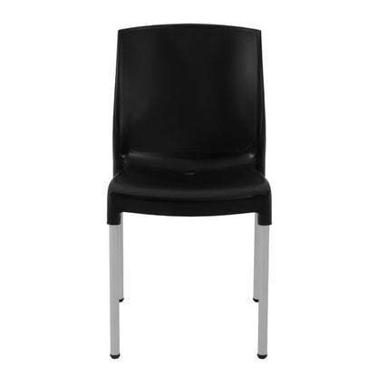 Stacking Bistro Side Chairs Black (4 Pack) gj976