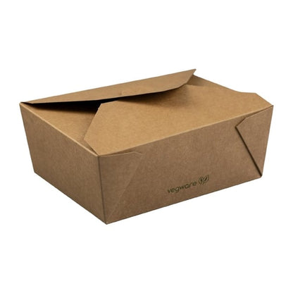 Vegware Compostable Paperboard Food Boxes No.8 1300ml / 46oz (300 Pack) gk102