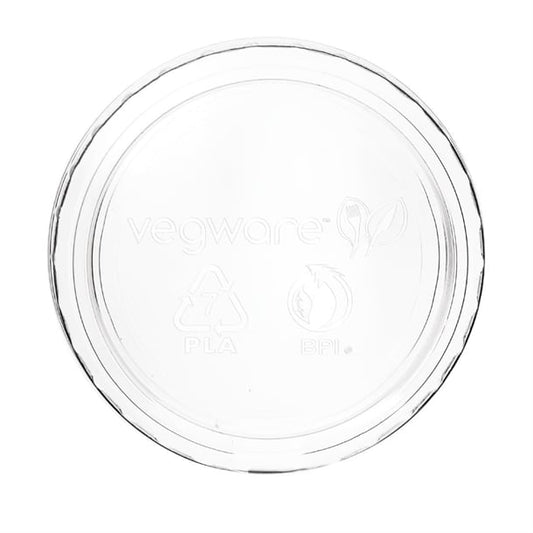 Vegware Compostable Cold Portion Pot Lids 59ml / 2oz and 118ml / 4oz gk104