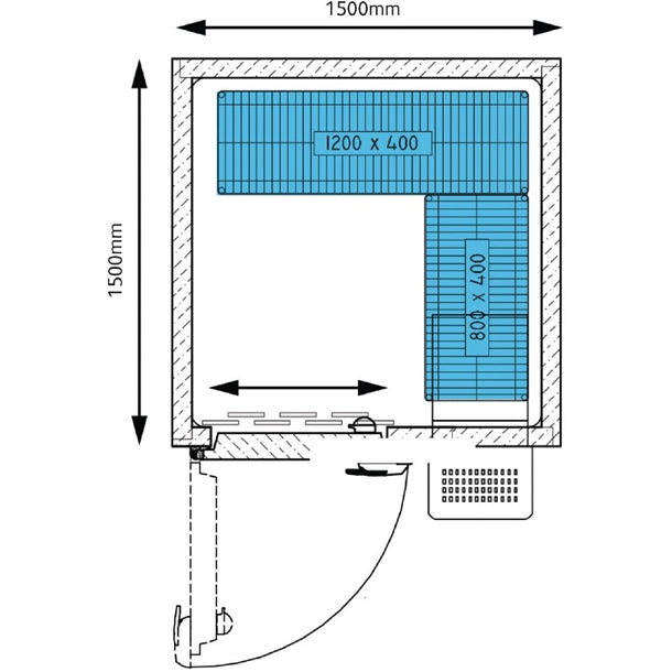 Foster Advantage Walk In Freezer Integral ADV1515 LT INT gk650