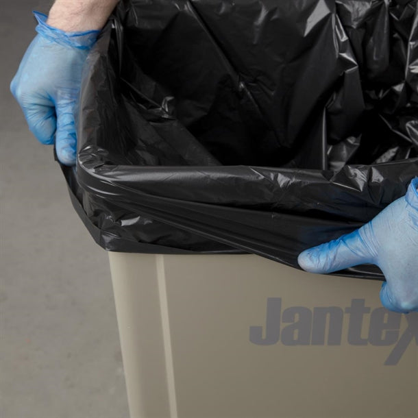 Jantex Heavy Duty Bin Bags Black 70Ltr (100 Pack) hw688