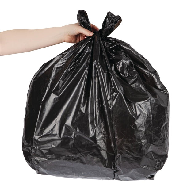 Jantex Heavy Duty Bin Bags Black 70Ltr (100 Pack) hw688